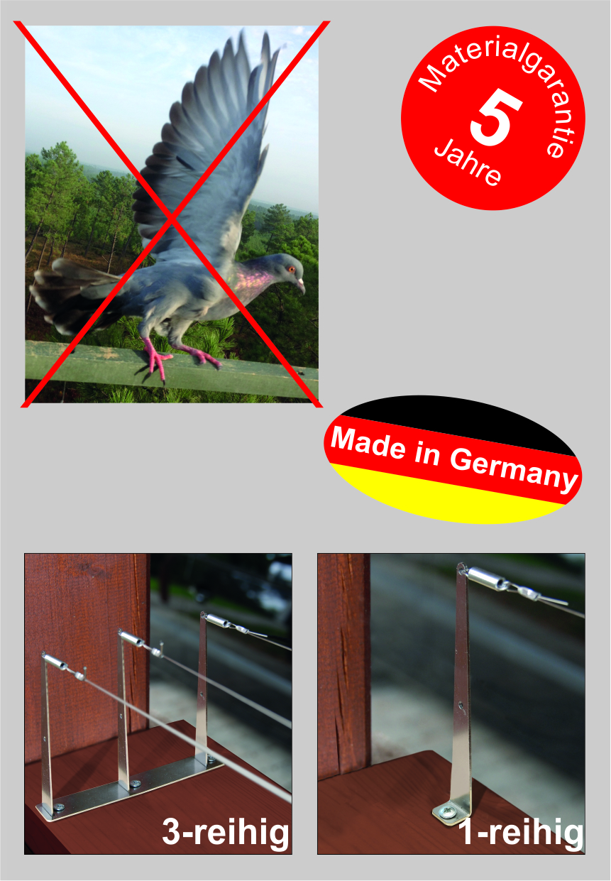 Taubenabwehr SEILSYSTEME
